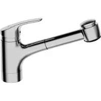 Hansa HANSAMIX Robinet de cuisine, raccord de tuyaux flexibles, saillie 235 mm, 01382283
