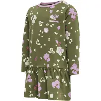 Hummel Robe 'Alisa' olive / rose / rose clair / blanc