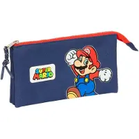 Big Buy Cooking Triple trousse multi-usages Super Mario World bleu marine 22 x 12 x 3 cm