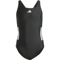 Adidas 3 Stripes C Back Swimsuit Noir 5-6 Years Fille