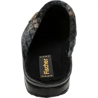 Fischer : chaussures de marque. Andy : chaussures pour hommes. Chaussons. Sandales. Noir. Chaussures de loisirs