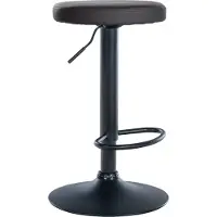 CLP Tabouret de bar Ponte - revêtement en similicuir, structure noire - structure noire