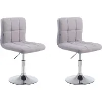 CLP lot de 2 Lounger Palma V2 tissu