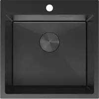 Mexen Solix évier en acier inoxydable 1 bac 500 x 500 mm, noir - 6407501000-70