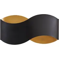 LINDBY Applique Murale , Dailin, dimmable, Noir, Salon / séjour, Métal, Moderne