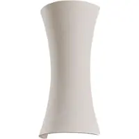 LINDBY Applique Murale , Edon, dimmable, Blanc, Chambre à coucher, Plâtre / argile, Moderne