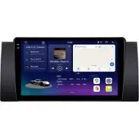 AWESAFE 2K Écran Autoradio Android 128GB pour BMW Série 5 E39 (1995–2003) avec CarPlay, Android Auto, navigation GPS, 4G LTE, Bluetooth, DAB+, caméra de recul etau volant