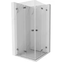 Mexen Lunar-F Duo cabine de douche pliante 70 x 70 cm, transparent, gun metal - 836-070L-070P-95-00