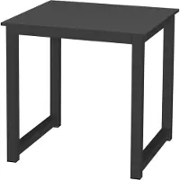 Vdd Table de cuisine - table bureau - 75 cm x 75 cm - noir