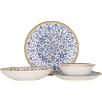 RINART Service de table (Medium) - Tiara - 24 pièces - 6 personnes - Porcelaine