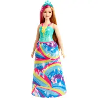 Barbie Dreamtopia Poupée princesse, (blond roux et cheveux roses), poupée à habiller