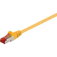 Pro 95523 CAT 6 câble patch, S/FTP (PiMF), jaune, 7.5 m - CCA mélange de cuivre