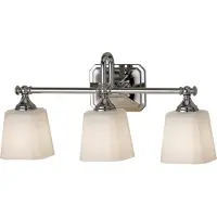 Elstead Lighting Applique de salle de bains Concord, chrome poli, 3xG9x3W, métal, dimensions : 25,7 x 53,3 x 15,2 cm, IP44, Feiss