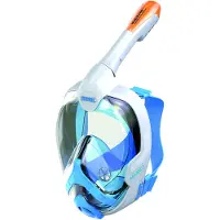 Seac Sub Masque de Snorkeling - Magica L/XL - Blanc/Orange - - UneTaille - Masque de Plongée