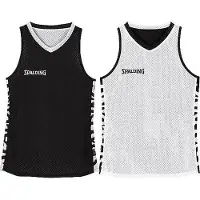 Spalding Essential Reversible 4-Her Shirt Trikot schwarz/weiß XL