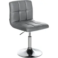 CLP Palma Lounger V2 : chaise longue en similicuir, réglable en hauteur et pivotante. Gris