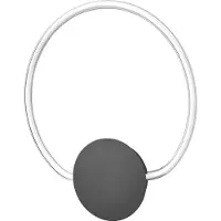 Ledvance LEDVANCEReproduction Aura Applique murale en polycarbonate incurvé avec LED et design filamentaire, 10 W, 800 lm, 3000 K, 830 blanc chaud, Click Select, gris foncé, plastique (PC), IP20