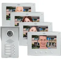 Elro Sonnette de porte avec caméra Full HD vision nocturne, interphone vidéo pour maison individuelle