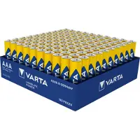 Varta Piles alcalines , Micro, AAA, LR03, 1,5 V Longlife Power, barquette (lot de 100)