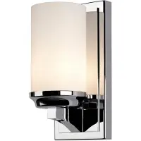 Elstead Lighting Applique murale Amalia, chrome poli, 1xG9x3W, aluminium, dimensions : 24,1 x 11,4 x 12,9 cm, IP44, Feiss