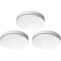 Elro lot de 3 détecteurs de fumée design 10 ans extra-plats, hauteur 2,3cm