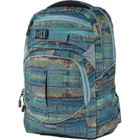 NitroBags Sac à dos 'Superhero' bleu / aqua / pomme / abricot / noir