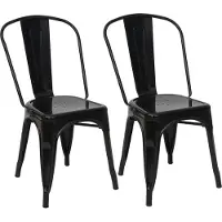 MCW Chaise -A73 Métal (lot de 2)