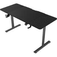 Vdd Pupitre de jeu électrique réglable en hauteur - pupitre assis-debout - pupitre de jeu - table d'ordinateur 140 x 60 cm