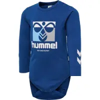 Hummel Barboteuse / body bleu / gris clair / blanc