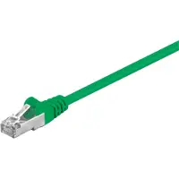 Goobay 68046 CAT 5e Câble patch, SF/UTP, vert, 5 m - CCA mélange de cuivre