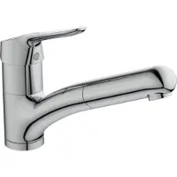 Ideal standard Robinet de cuisine Ceraflex BlueStart avec douchette 1 fonction, saillie 210mm BC143AA Chrome