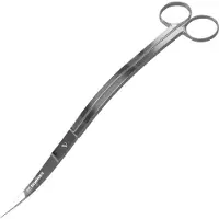 Dennerle Plant Scissor Curved, 25 cm - Ciseaux d'aquascaping en acier inoxydable