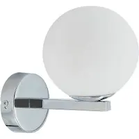 LUCANDE Applique Murale , Bidolo, dimmable, Métallique, Salle de bains, Verre