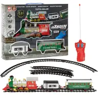 Springos Train vapeur jouet - - 2025 - Effets sonores - Vapeur - 7 pièces