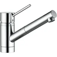 Kludi SCOPE Mitigeur monocommandé pour évier, levier fermé, avec bec extractible, chrome, 339310575