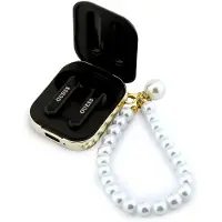 GUESS Écouteurs sans fil TWS à bracelet en perles - noir