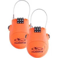 Hudora Cadenas à câble et combinaison numérique - Set de deux