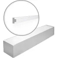 NMC T40-box WALLSTYL Noel Marquet 1 carton 50 pièces Cimaise Moulure décorative design moderne blanc 100 m