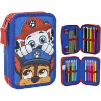 Excellent Trousse scolaire à deux niveaux Tlapková patrola blue - équipée