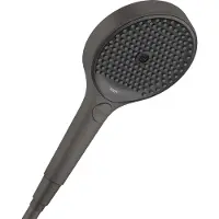 Hansgrohe Douche de la série Rainfinity, modèle 130, avec 3 jets, finition noir brossé