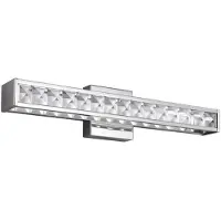 Elstead Lighting Applique murale LED pour salle de bain Jessie, chrome poli, 20 W, blanc chaud, 1 800 lm, métal, dimensions : 12,7 x 59,7 x 10,2 cm, IP44, Feiss