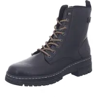 Rieker Bottines à lacets pour femmes Noir, Couleur:noir, EU Taille:36