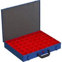 Allit 454123 mallette métallique pour petites pièces EuroPlus Pro M 44H-48, bleue