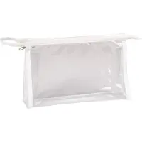 Clairefontaine 4x Trousse à crayons rectangulaire 22x4x14cm Transparent 8487C