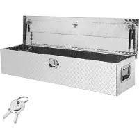 Vevor 121,9 x 38 x 38 cm boîte à outils robuste en aluminium pour lit de camionnette