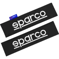 Sparco Gurtschoner Gurtpolster Sicherheitsgurt Gurtschutz Autogurt Schwarz 2x