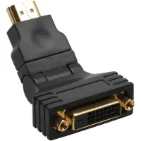 InLine adaptateur HDMI-DVI, 19 broches mâle sur 24+1 femelle, avec angle 180