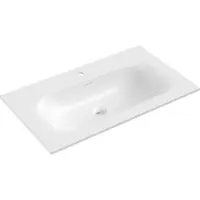 Mexen Vela lavabo encastré dans le plan de travail 81 x 46,5 cm, blanc brillant - 25238000