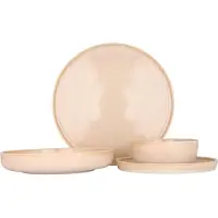 RINART Service de table (Large) - Mira - 24 pièces - 6 personnes - Porcelaine