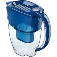AQUAPHOR Filtre à eau Amethyst bleu cobalt avec 1 cartouche filtrante MAXFOR+ - Filtre à eau confort pour la réduction du calcaire, du chlore et d'autres substances